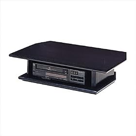 Swivel TV Stand Dual Level for 19-20 TV's - Black Satin Finish by