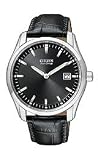 Citizen Eco-Drive Leather Strap Black Dial Men's watch #AU1040-08E