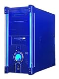 Apevia X-Discovery X-DISCOVERY-BL - Mid tower - ATX - no power supply - blue - USB/FireWire