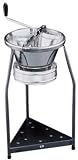 Paderno World Cuisine  15 quart tinned steel food mill with 7 7/8 inch inch diameter sieve and food mill stand