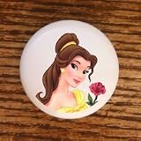 DISNEY PRINCESS BELLE HEAD POSE DRAWER PULLS KNOBS