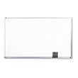 Premium Porcelain Magnetic Dry-Erase Marker Board, 5'x3', Aluminum Frame QRT2545