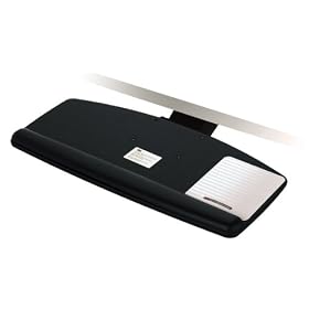 3M Knob-Adjust Keyboard Tray with Standard Platform, 17 Inch Track (AKT60LE) by