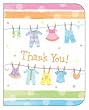 Baby Clothes Baby Shower Party Thank You Cards