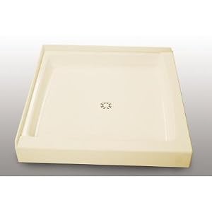 Crane Plumbing 36WL-BI Cascade Shower Floor, Biscuit by Crane Plumbing