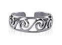 Pretty Filigree Swirl Toering Sterling Silver Toe Ring