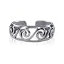 Pretty Filigree Swirl Toering Sterling Silver Toe Ring