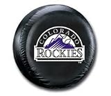 Americans Sport's Colorado Rockies Black Tire Cover