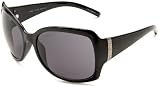 Esprit Women's 19274 Resin Sunglasses,Black Frame/Gray Lens,one size