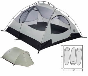 Big Agnes Parkview 3 Tent - 3 Person, 3 Season by Big Agnes