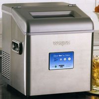 Waring Pro WIM30 Clear-Ice Professional Portable Electronic Ice Maker, Brushed Stainless Steel