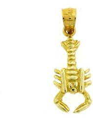 Dazzlers Solid 14k Gold Lobster Charm Pendant Available in three colors from jewelsberry (weights: 1.3 grams only)