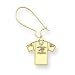 14K Panthers Jersey Kidney Wire Earrings