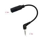 2.5mm-3.5mm STEREO HEADPHONE ADAPTER (FOR ALL IPODS AND MP3/MP4 PLAYERS)