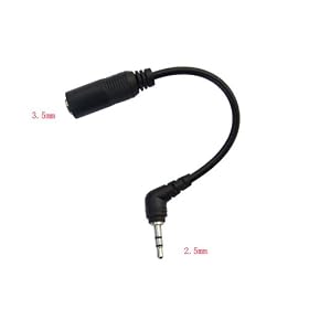 2.5mm-3.5mm STEREO HEADPHONE ADAPTER (FOR ALL IPOD'S AND MP3/MP4 PLAYERS)