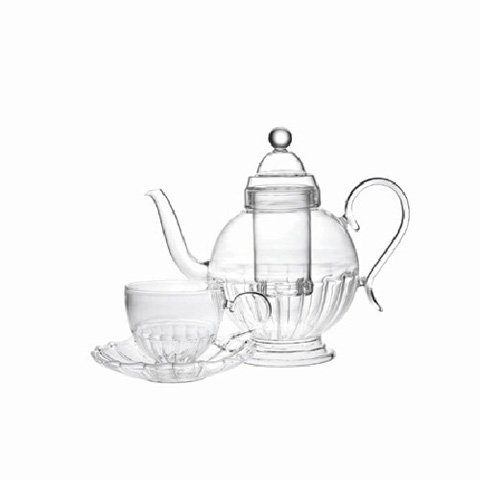 Waterford Crystal Vintage Garden Ava Teaset 6 Pc