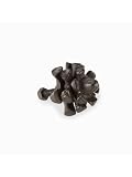 Set Of 6 Pieces 2" Metal-Cast Iron Pinecone Drawer Pull Cabinet Knobs Brown