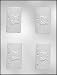 HAPPY BIRTHDAY WITH CAKE & CANDLES BUSINESS CARD SIZE CHOCOLATE MOLD