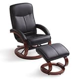 Homedics Scandinavian Massaging Recliner and Ottoman