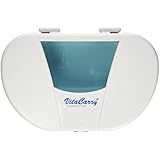 Gasketed VitaCarry 8 Compartment Pill Box Holds Up To 150 Pills Waterproof Color White