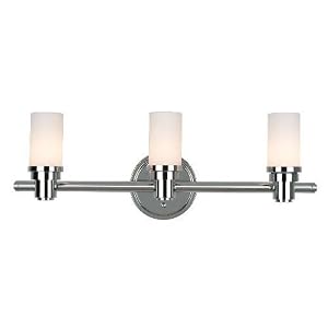 Royce Lighting RV2164 3CH Three-Light Vanity Chrome with Opal Etched Globes by Royce Lighting