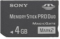 Sony MSMT4G 4GB Memory Stick PRO Duo (Mark2) Media