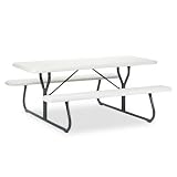 Indestruc-Tables Too#153; 1200 Series Folding Picnic Table, 30x72, Gray/Platinum (ICE65923)