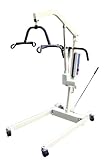 Bariatric Electric Patient Lift w/ Removable Rechargable Battery, with External Charger and Wall Bracket
