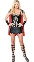 Sexy Spartan Women's Costume Adult Halloween Outfit - Size M, Dress Size 6-10
