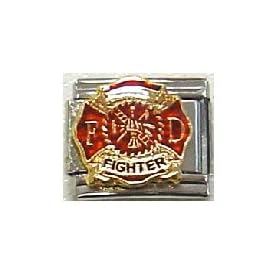 Clearly Charming Firefighter Seal Charm Bracelet Link