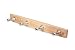 Spectrum 52270 Squire 4-Peg Wood Rack, Chrome Pegs