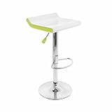 LumiSource Mojito Barstool, White/Green