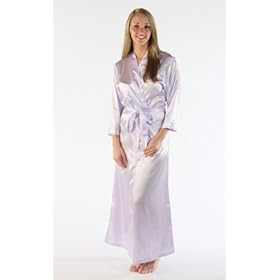 Women's Classic Long Satin Robe