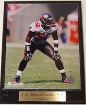 Derrick Brooks Photograph Nested on a 9