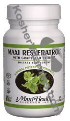 Maxi Resveratrol with Grapeseed Extract, 60 Maxi Caps
