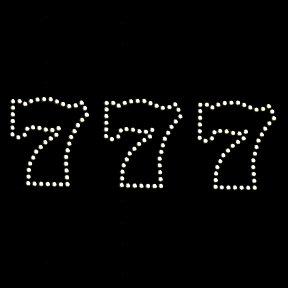 Gambling Men's Sweatshirt : 777 - Rhinestones