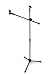 Black Tripod Boom Microphone Stand - Convenient, Portable, and Adjustable Mic Stand
