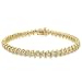 2 Carat Diamond 14K Straight Line Link Bracelet (2ctw, I-J, I2-I3)