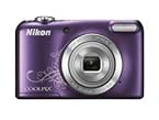 Nikon Coolpix L27 16.1MP Point-and-Shoot Digital Camera (Decoration Purple) with 4GB Card, Camera Pouch, Rechargeable Battery and Charger