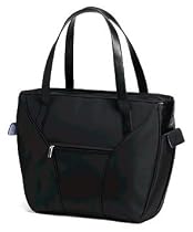 Samsonite Women's Verana Cotton Canvas Computer Tote, Black
