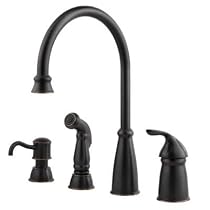 Price Pfister 026-4CBY Avalon Single-Handle Kitchen Faucet, Tuscan Bronze