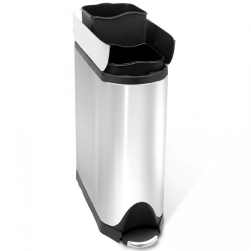 simplehuman Mülleimer Abfalleimer BUTTERFLY DUO 2x19L