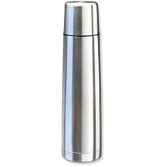 Isosteel VA-9554Q Vakuum-Isolierflasche 0,9 L aus 18/8 Edelstahl mit Quickstop-Einhandausgie�system und Trinkbecher