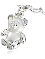 Teddy Bear Charm in Sterling Silver