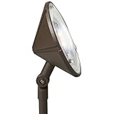 Kichler Lighting 15861AZT LED Landscape Wall Washer with High/Low Setting, Textured Architectural Bronze
