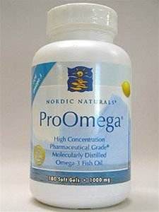 Nordic Naturals ProOmega Lemon Flavor, 1000mg - 180 Softgels