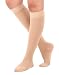 Made in USA - Opaque Compression Socks with Firm Support - Closed Toe 20-30mmHg Graduated Compression Stockings (Medium, Beige) support socks for men and women