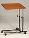 Kitchen & Housewares : Brown Overbed Bed Talble Adjustable with 2 Casters