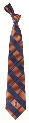 Detroit Tigers Woven Plaid Necktie