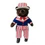 Stuffed 20" teddy bear in Uncle Sam Suit
